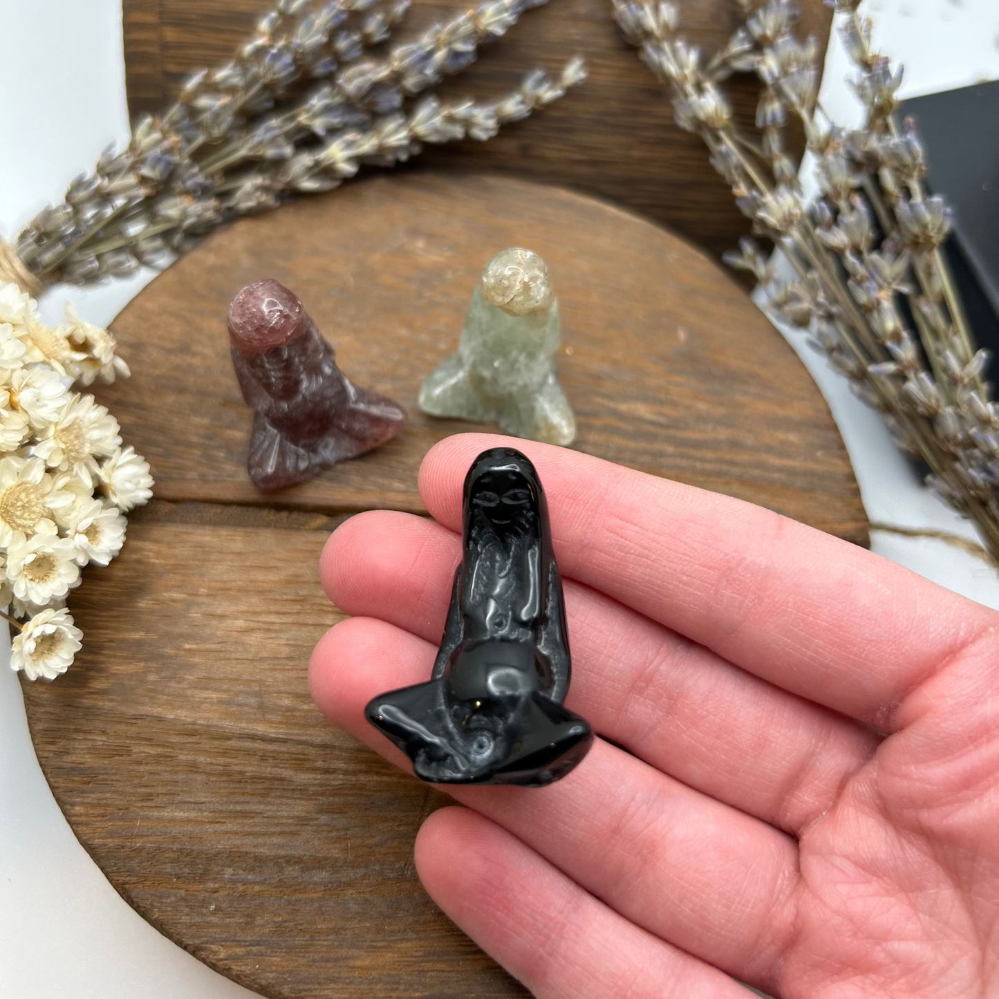 Mother Earth Crystal Figurines