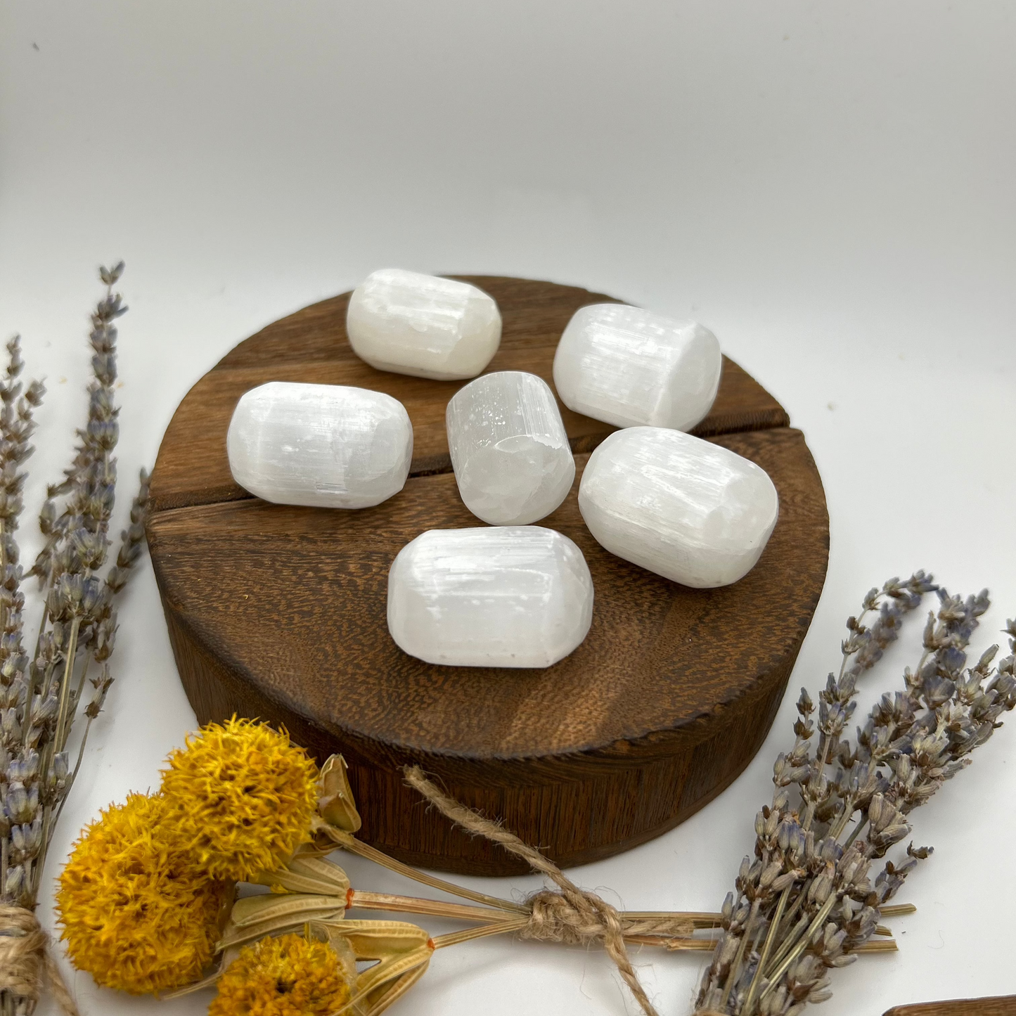 Selenite Crystal Tumbled Stone