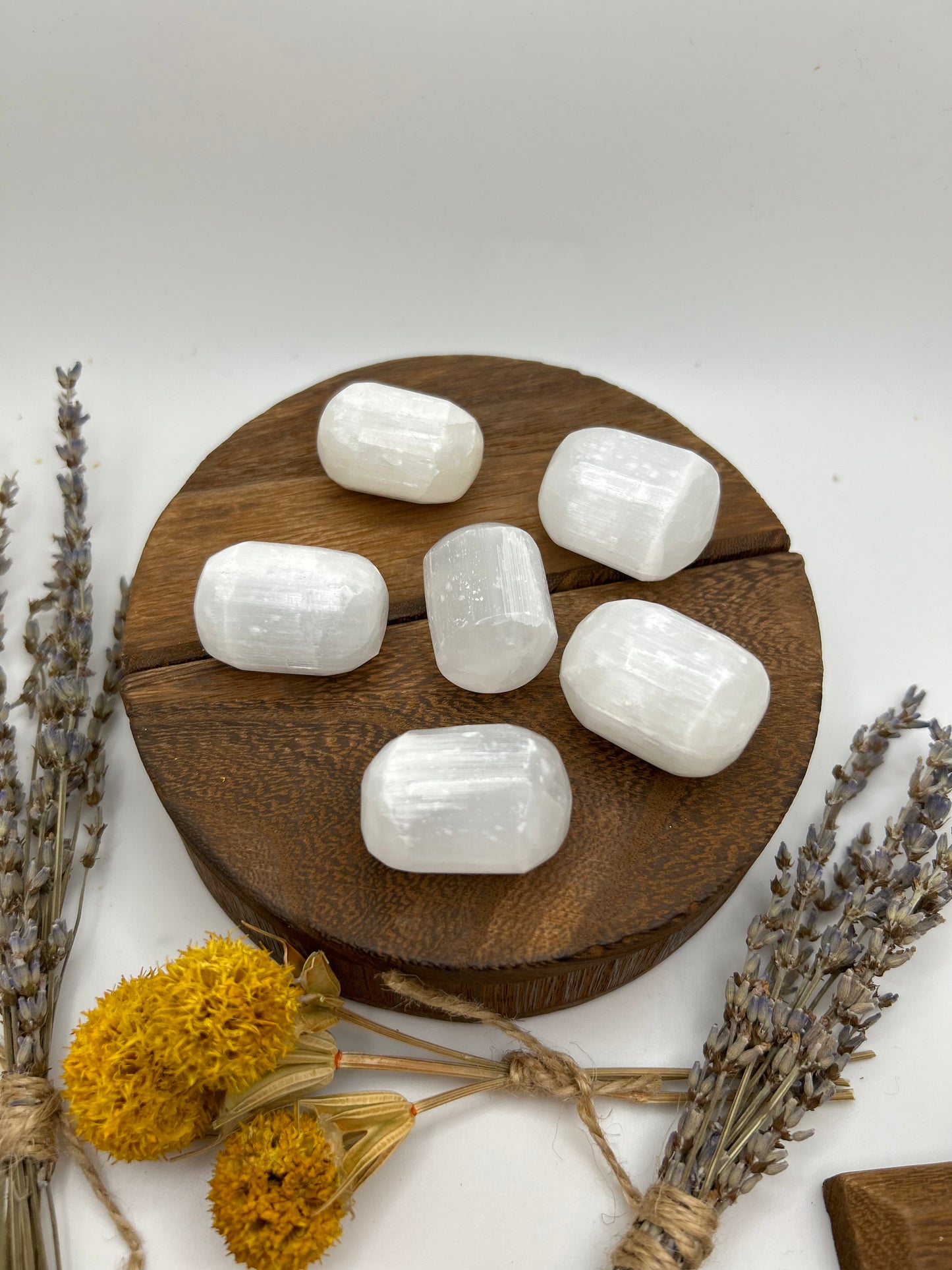 Selenite Crystal Tumbled Stone
