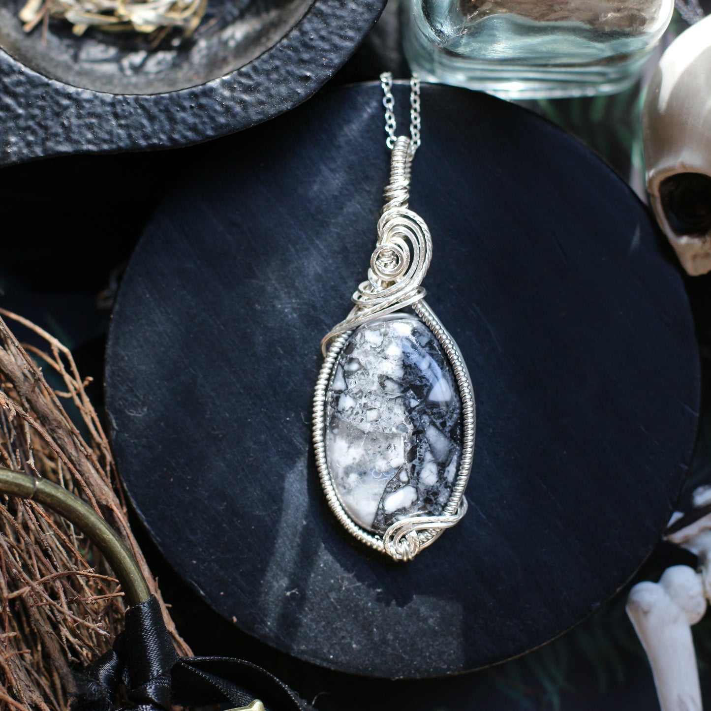 Maligano Jasper & Sterling Silver Necklace
