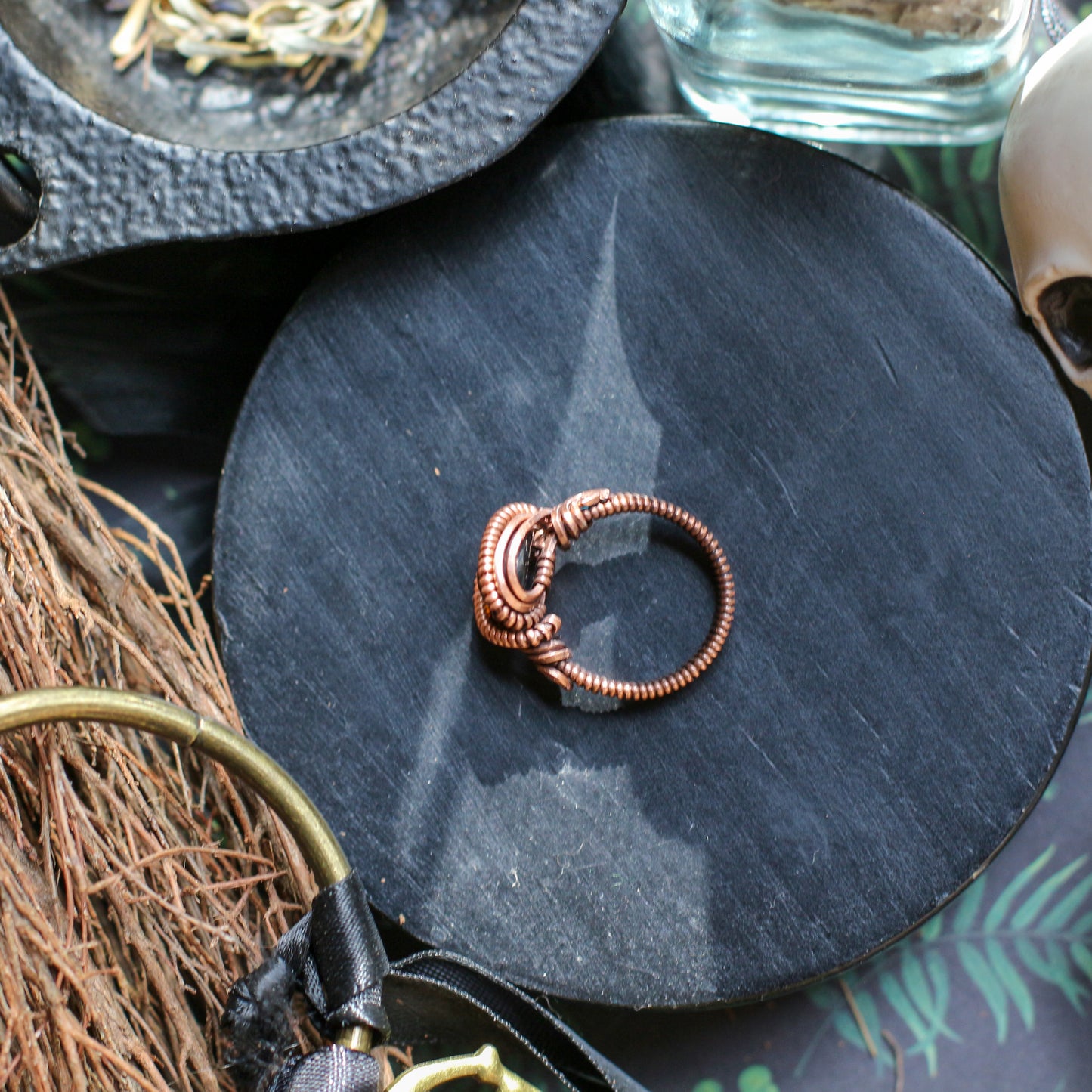 Hazel Green/Brown Eyeball Ring (SIZE 6)