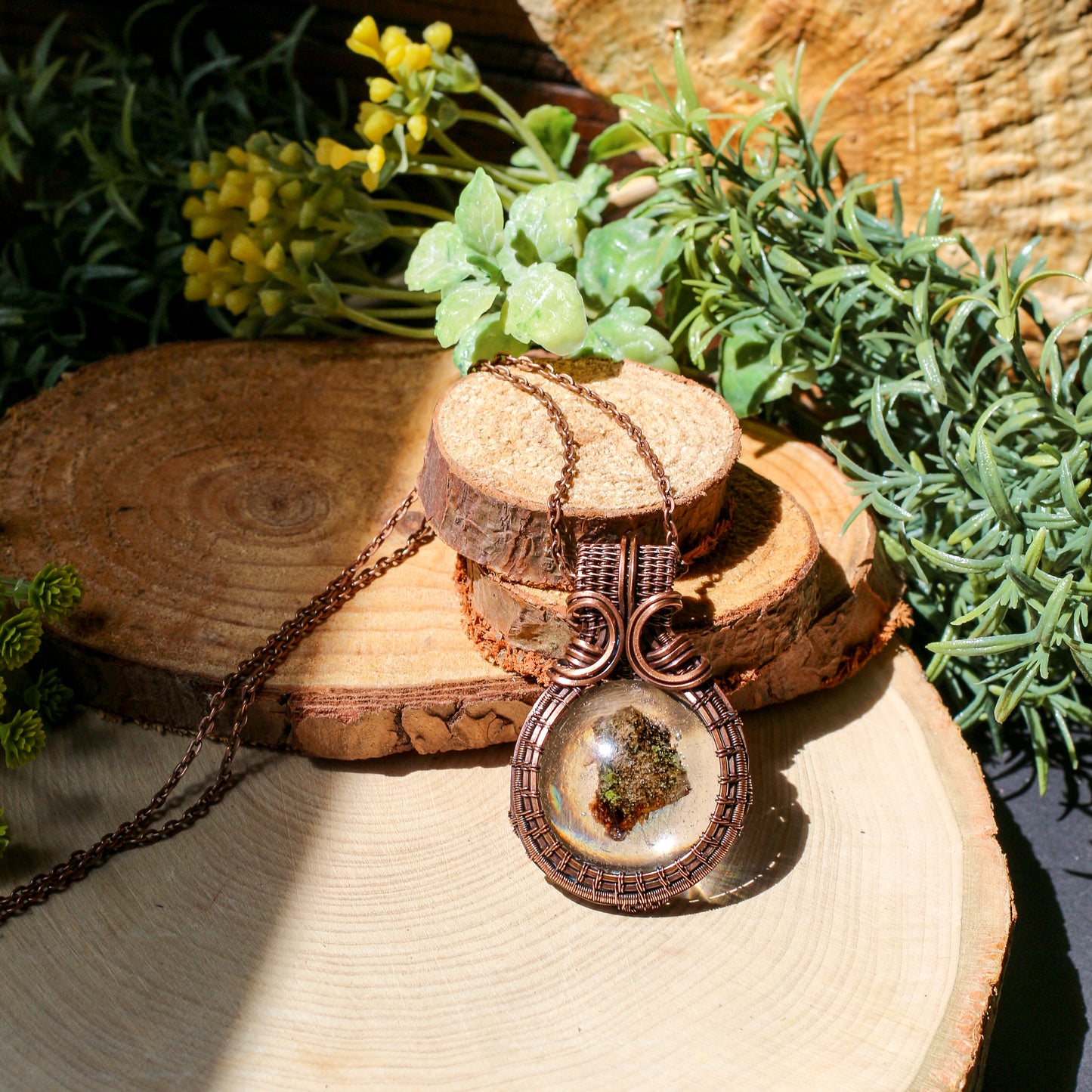 Rolling Hill Asylum Tree Bark Wood Fragment Necklace (2)