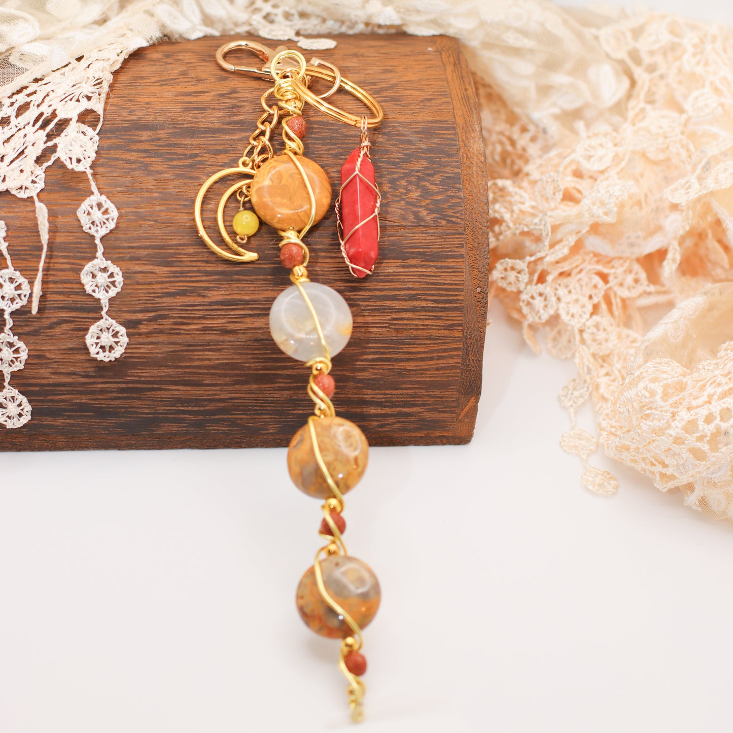 SPECIAL: Crystal Wire Wrapped Keychain Wand