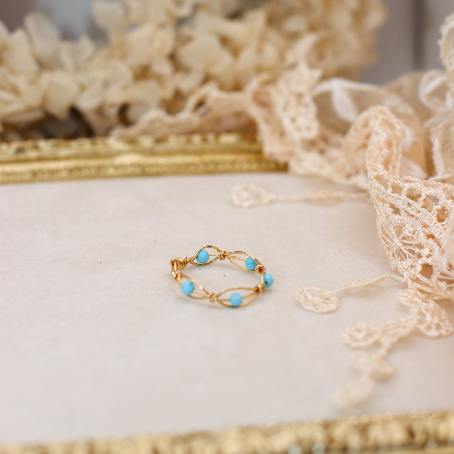 Small Bead Rings (Gold Color)