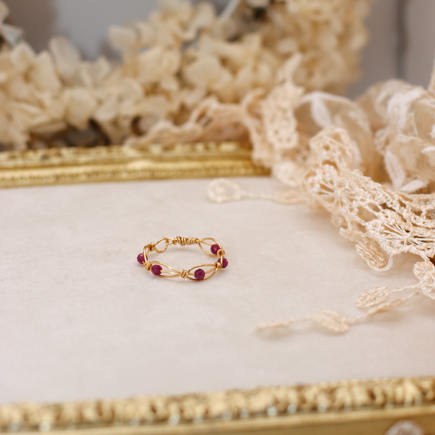 Small Bead Rings (Gold Color)