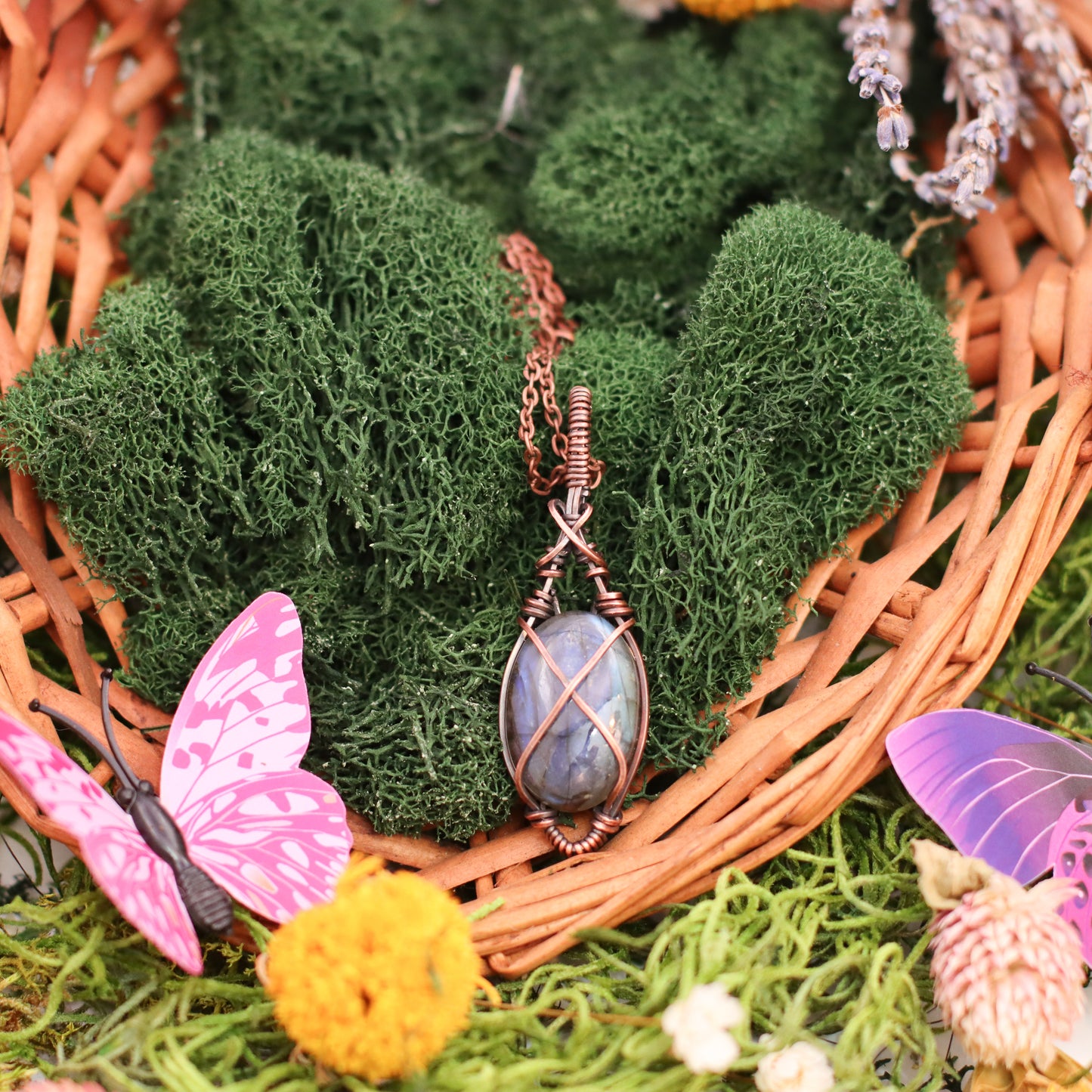 Labradorite & Aged Copper Necklace