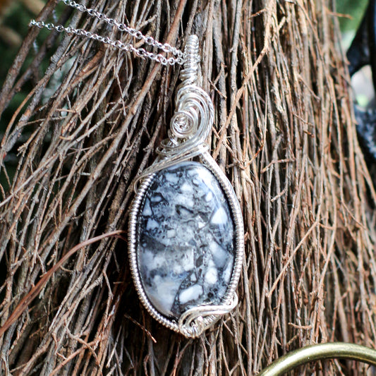 Maligano Jasper & Sterling Silver Necklace