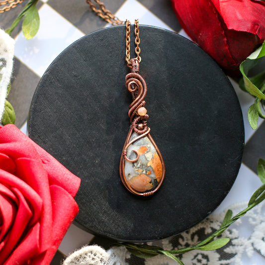 Maligano Jasper & Aged Copper Necklace