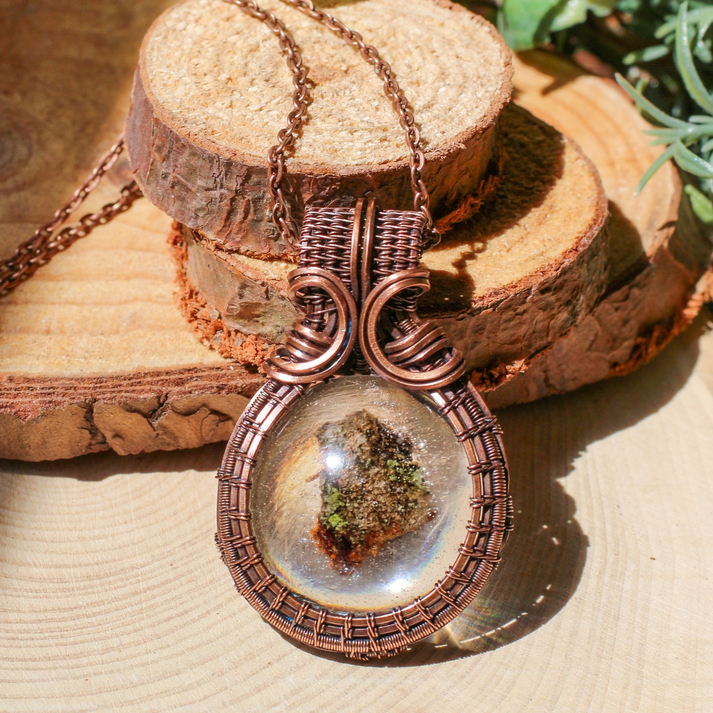 Rolling Hill Asylum Tree Bark Wood Fragment Necklace (2)