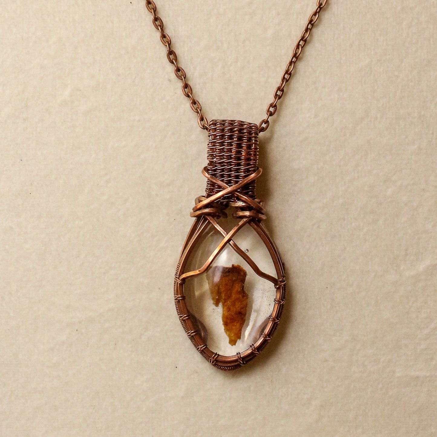 Genuine Arnold Estate (Conjuring House) Wood Fragment Necklace (Aged Copper)