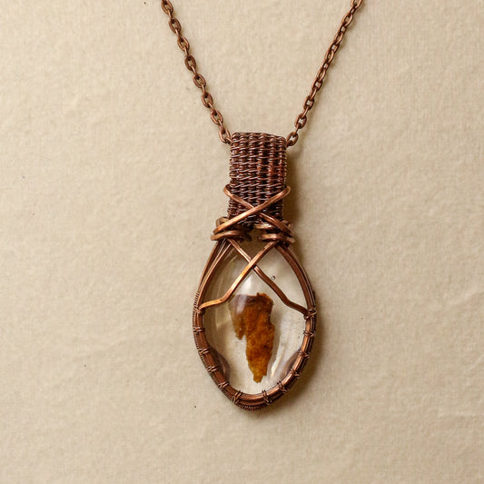 Genuine Arnold Estate (Conjuring House) Wood Fragment Necklace (Aged Copper)