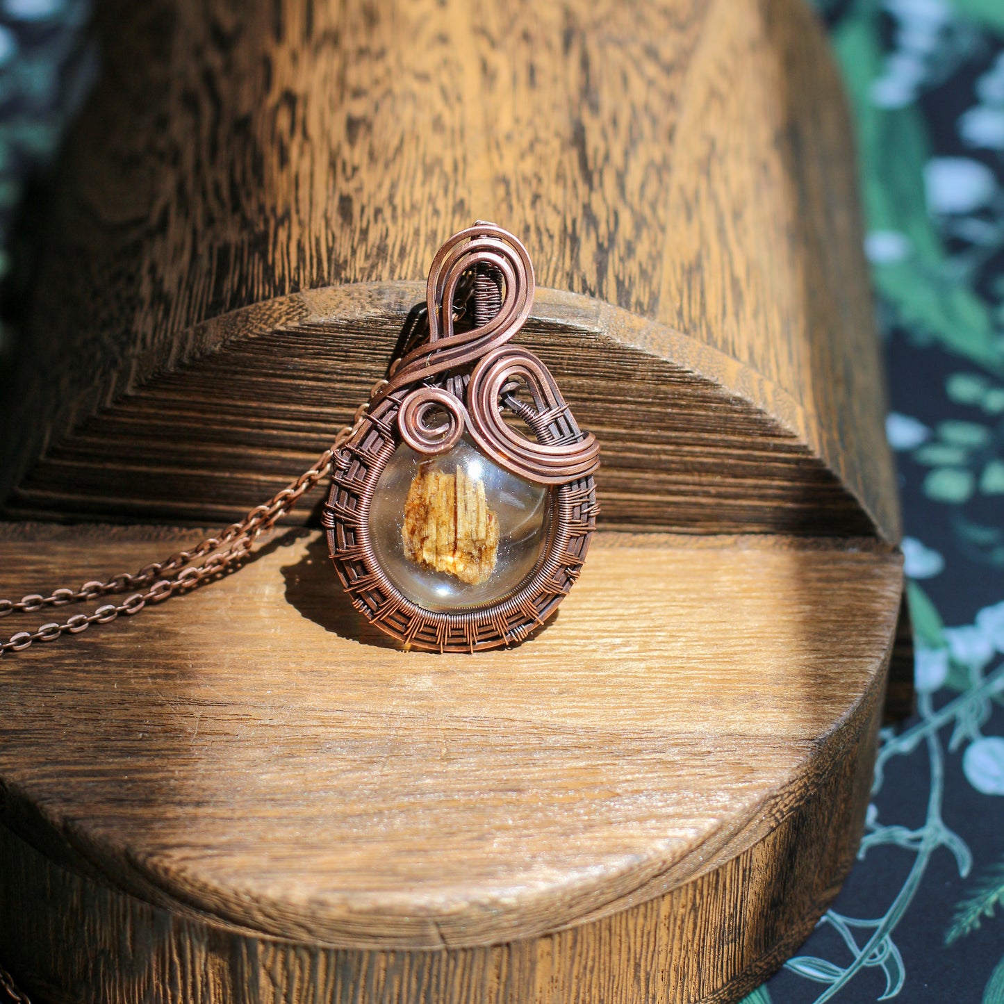 Genuine Arnold Estate (Conjuring House) Wood Fragment Necklace (Aged Copper)