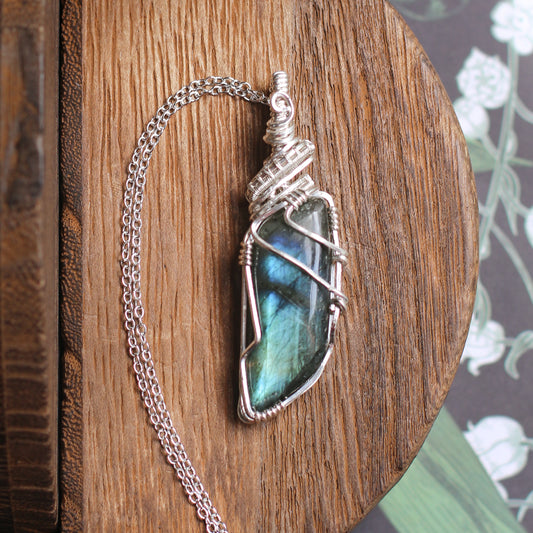 Labradorite & Sterling Silver Necklace