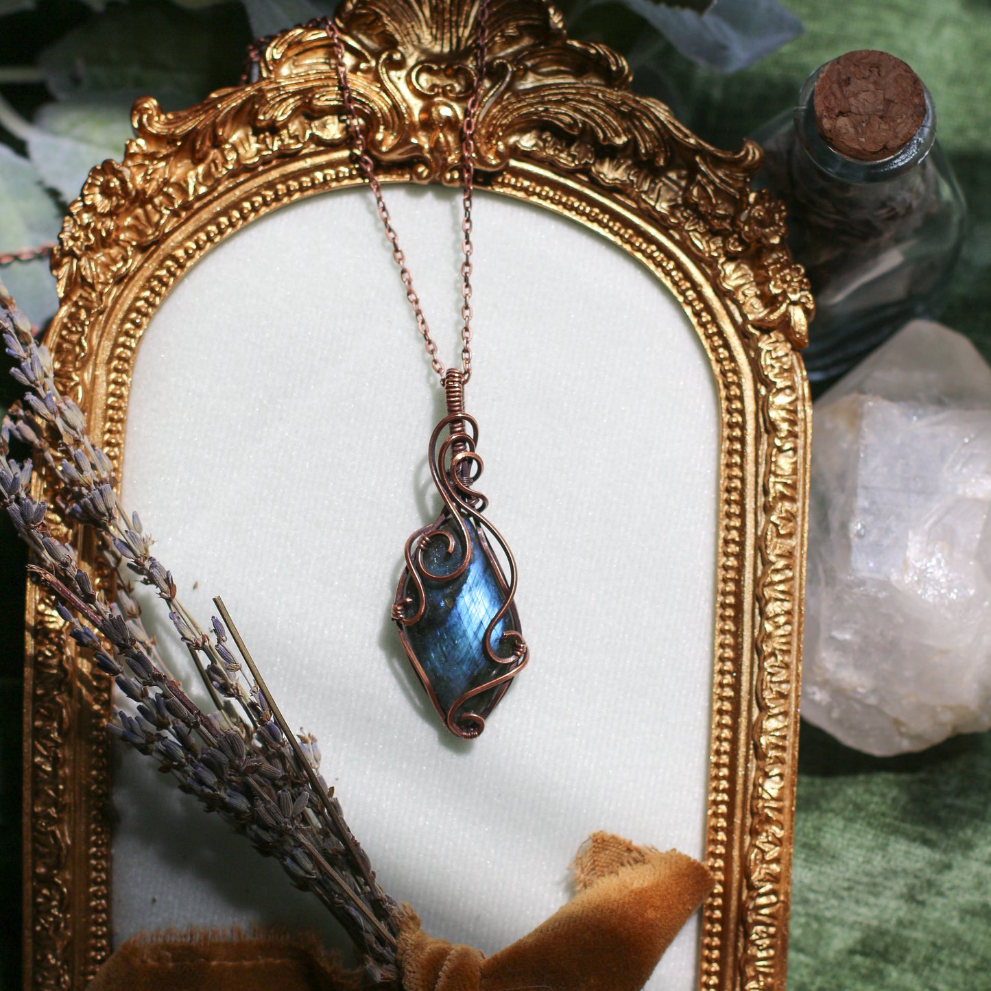 Labradorite & Aged Copper Necklace