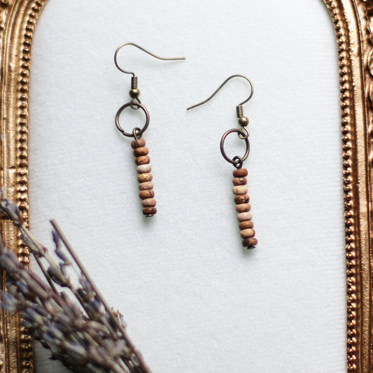 Picture Jasper Dangle Earrings