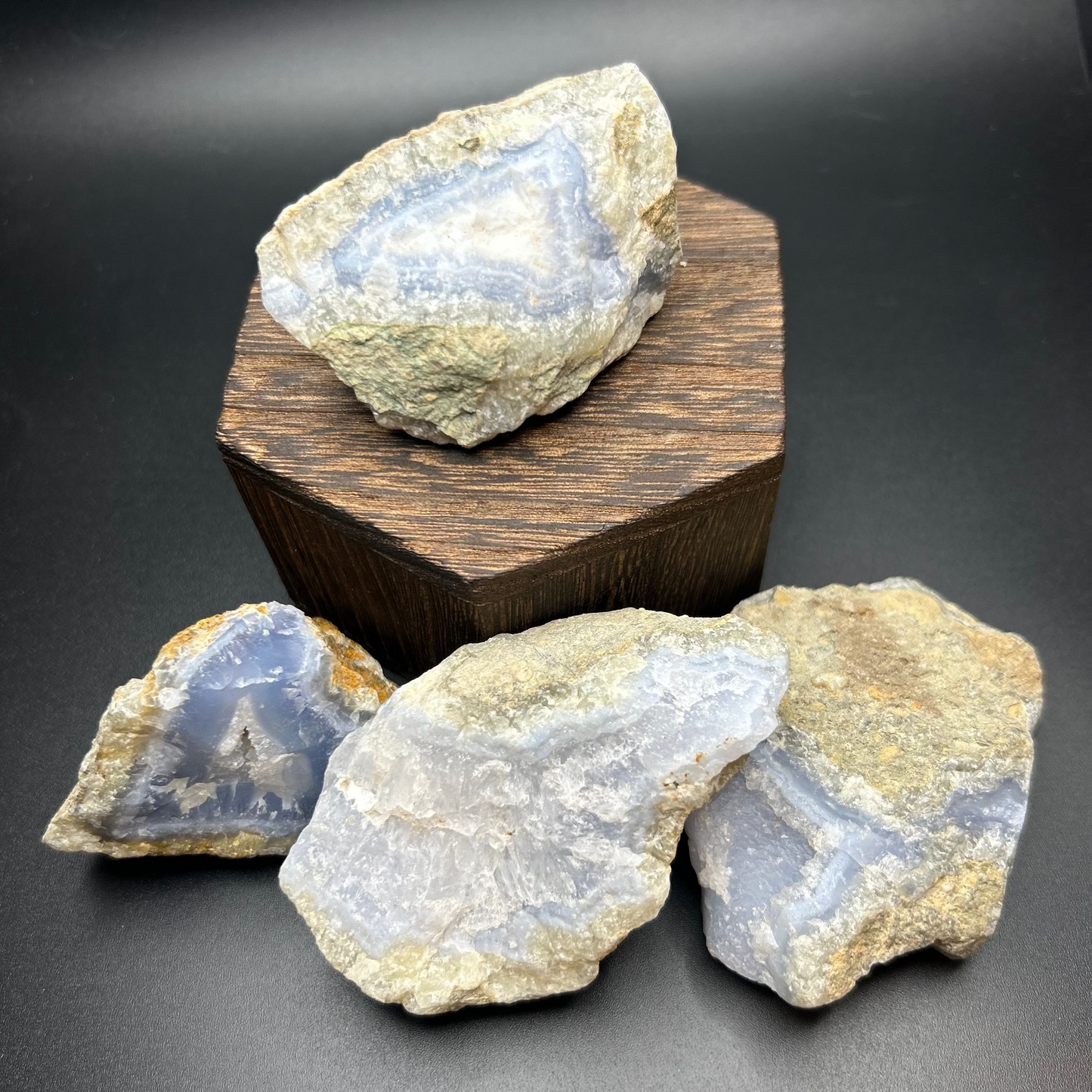 Blue Lace Agate Raw Specimen (Intuitively Chosen)