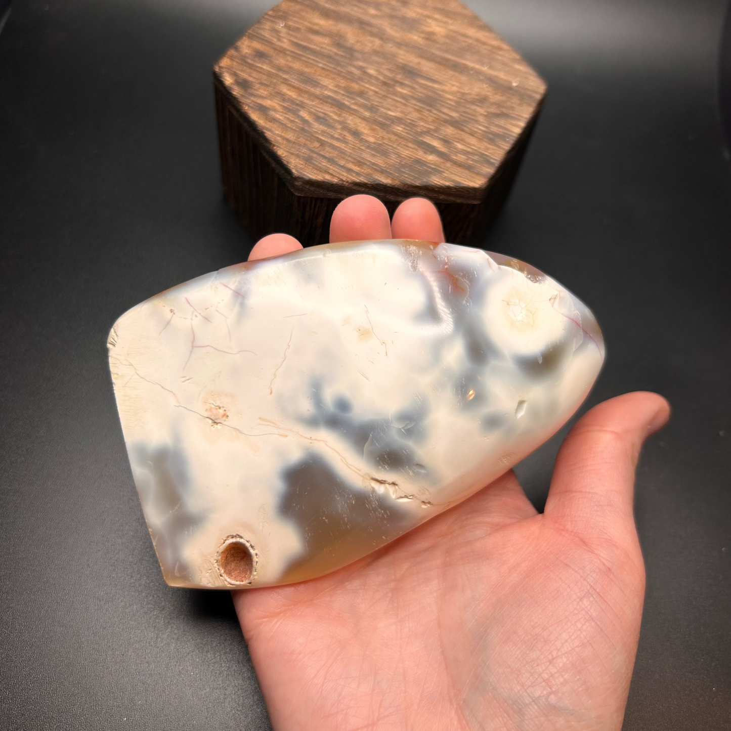 Free-Form Imperfect Orca Agate Specimen