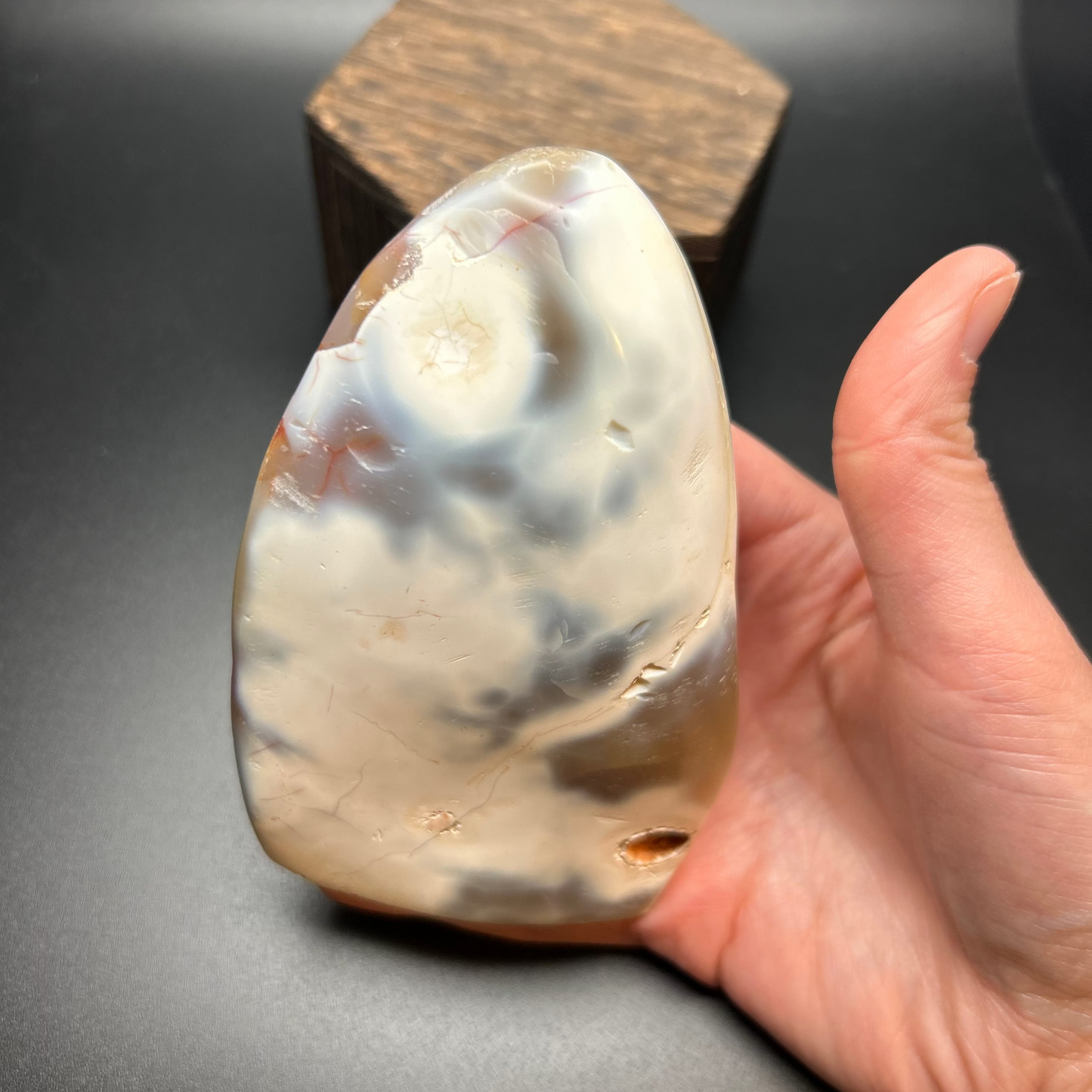 Free-Form Imperfect Orca Agate Specimen
