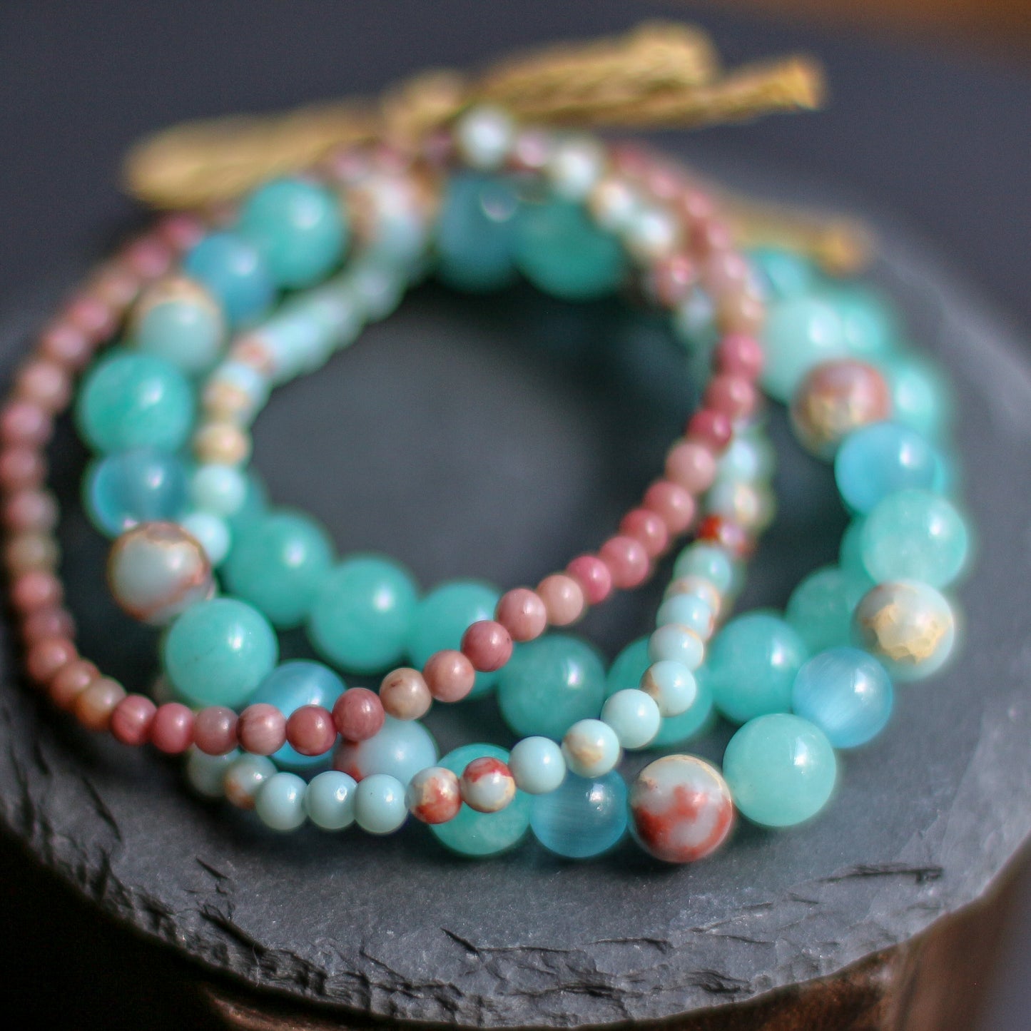 Peace, Intuition, Love, and Protection Bracelet Bundle