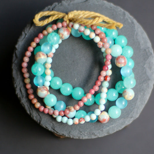 Peace, Intuition, Love, and Protection Bracelet Bundle
